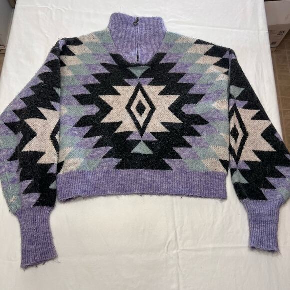 Woman’s purple and black sweater by HyFve - Picture 1 of 8